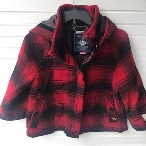 Pink by Victoria’s Secret Lumber Jack Plaid Cape